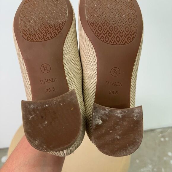 Vivaia Women’s Nude Tan Beige Square-Toe Chunky Heels (Melody Pro) - Picture 11 of 14